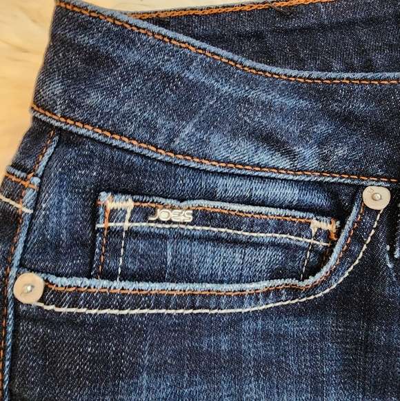 JOES JEANS CURVY BOOTCUT DARK WASH MID RISE RAW HEM SZ 30 - Picture 5 of 12